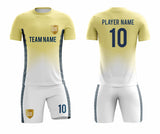 SB 1021 Yellow/White Sublimation Custom Soccer Jersey Adult & Youth Unisex