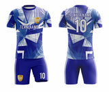 SB 1006 Blue/White Sublimation Custom Soccer Jersey Adult & Youth Unisex