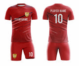 SB 1056 Red Sublimation Custom Soccer Jersey Adult & Youth Unisex