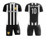 SB 1078 Black/White Sublimation Custom Soccer Jersey Adult & Youth Unisex