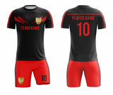 SB 1081 Black/Red Sublimation Custom Soccer Jersey Adult & Youth Unisex