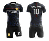 SB 1107 Black Sublimation Custom Soccer Jersey Adult & Youth Unisex