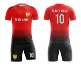 SB 1110 Red/Black Sublimation Custom Soccer Jersey Adult & Youth Unisex