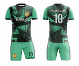 SB 1113 Green/Black Sublimation Custom Soccer Jersey Adult & Youth Unisex