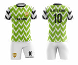 SB 1159 Green/White Sublimation Custom Soccer Jersey Adult & Youth Unisex