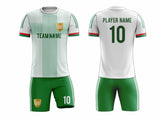 SB 1166 White/Green Sublimation Custom Soccer Jersey Adult & Youth Unisex