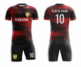 SB 1201 Black/Red Sublimation Custom Soccer Jersey Adult & Youth Unisex