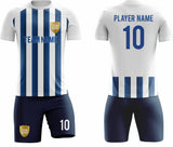 SB 1216 Blue/White Sublimation Custom Soccer Jersey Adult & Youth Unisex