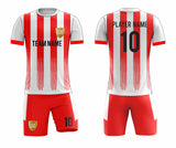 SB 1245 Red/White Sublimation Custom Soccer Jersey Adult & Youth Unisex