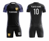 SB 12788 Black Sublimation Custom Soccer Jersey Adult & Youth Unisex