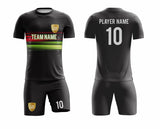 SB 12794 Black Sublimation Custom Soccer Jersey Adult & Youth Unisex