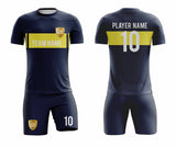 SB 12809 Navy and Black Sublimation Custom Soccer Jersey Adult & Youth Unisex