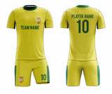 SB 12816 Yellow Sublimation Custom Soccer Jersey Adult & Youth Unisex