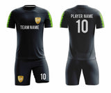 SB 12841 Black Sublimation Custom Soccer Jersey Adult & Youth Unisex