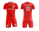 SB 12857 Red Sublimation Custom Soccer Jersey Adult & Youth Unisex