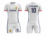 SB 12859 White Sublimation Custom Soccer Jersey Adult & Youth Unisex