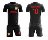 SB 12881 Black Sublimation Custom Soccer Jersey Adult & Youth Unisex