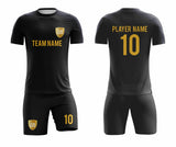 SB 12895 Black Sublimation Custom Soccer Jersey Adult & Youth Unisex