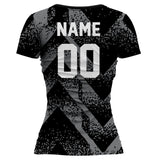 VJ143 Custom Black Volleyball Jersey - Adult & Youth Unisex