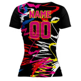 VJ128 Custom Black Volleyball Jersey - Adult & Youth Unisex