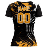 VJ117 Custom Black Volleyball Jersey - Adult & Youth Unisex