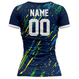 VJ102 Custom Blue Volleyball Jersey - Adult & Youth Unisex