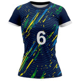 VJ102 Custom Blue Volleyball Jersey - Adult & Youth Unisex