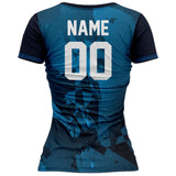 VJ125 Custom Blue Volleyball Jersey - Adult & Youth Unisex