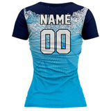 VJ110 Custom Blue Volleyball Jersey - Adult & Youth Unisex