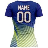 VJ107 Custom Blue Volleyball Jersey - Adult & Youth Unisex