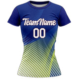 VJ107 Custom Blue Volleyball Jersey - Adult & Youth Unisex