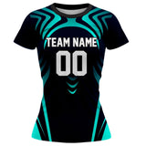 VJ101 Custom Black Volleyball Jersey - Adult & Youth Unisex