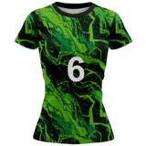 VJ122 Custom Green Volleyball Jersey - Adult & Youth Unisex