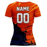 VJ130 Custom Orange Volleyball Jersey - Adult & Youth Unisex