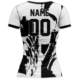 VJ138 Custom White Volleyball Jersey - Adult & Youth Unisex