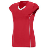 Ladies Blash Jersey Red/white Adult Volleyball