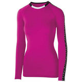 Ladies Spectrum Long Sleeve Jersey Raspberry/black/white Adult Volleyball