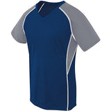 Girls Evolution Short Sleeve Navy/graphite/white Youth Volleyball