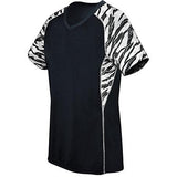 Ladies Printed Evolution Short Sleeve Black/fragment Print/white Adult Volleyball