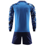 Camo Blue Ls Adult Soccer Uniforms